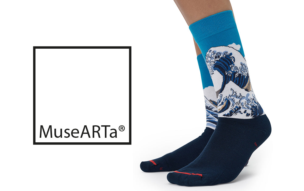 MuseARTa Socks Artist-Socks Leonardo da Vinci's Head of Christ LV-HC-02  Beige