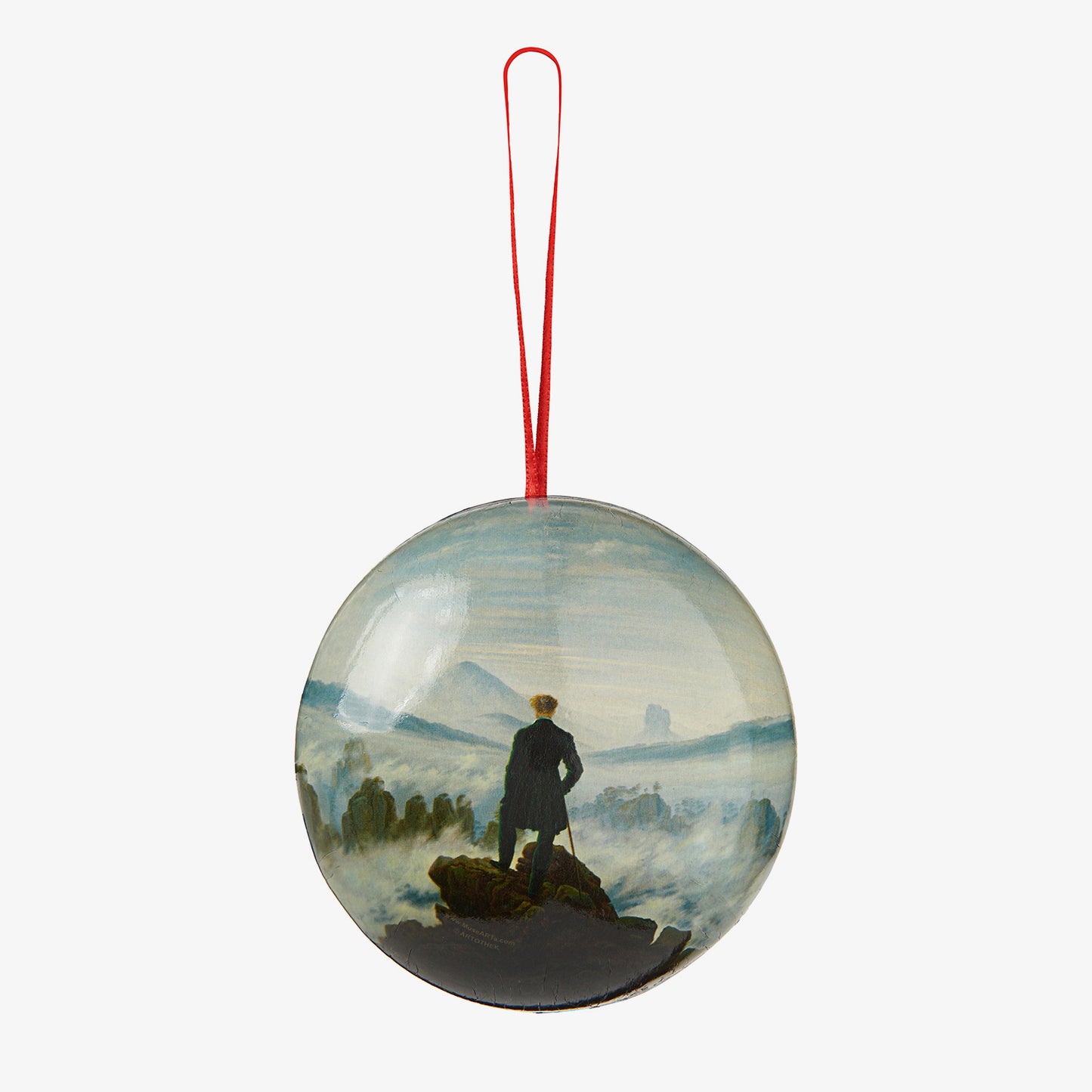 Geschenkkugel - Caspar David Friedrich, Der Wanderer über dem Nebelmeer