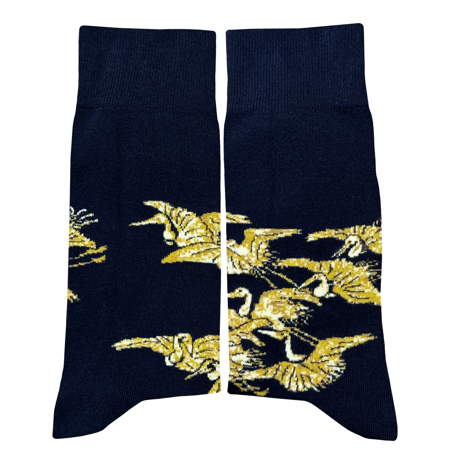 Embroidered Fukusa - Goldene Kraniche