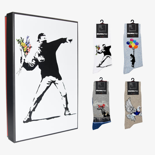 Banksy Graffiti - Flower Bomber - Gift Set