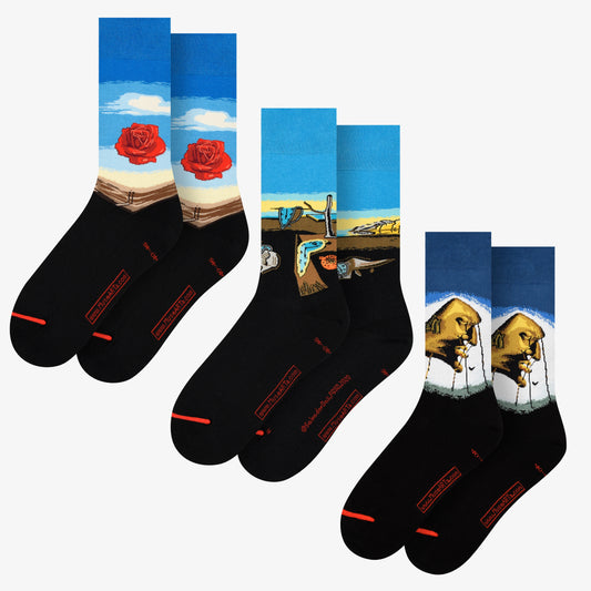 Salvador Dalí - Pack of 3 1 - The Meditative Rose + The Persistence of Memory + Sleep